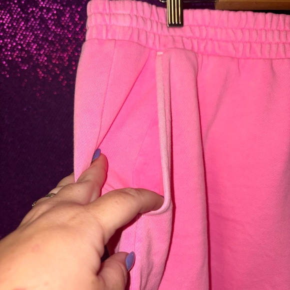 🆕💜 NWT Old Navy Pink High Rise Terry Athletic Shorts XL Pockets Athleisure - Picture 4 of 11
